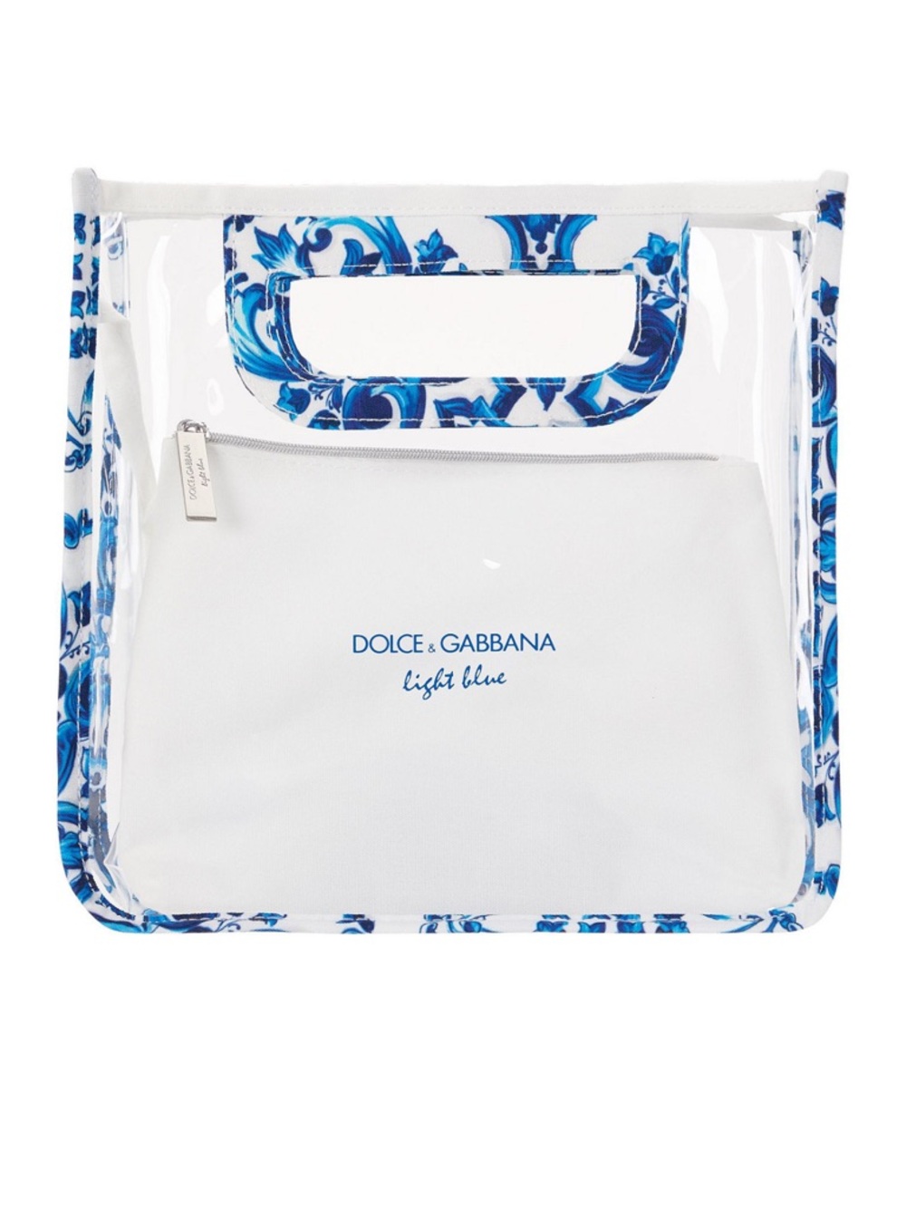 Dolce & Gabbana Light Blue Clear Bag in White and Blue